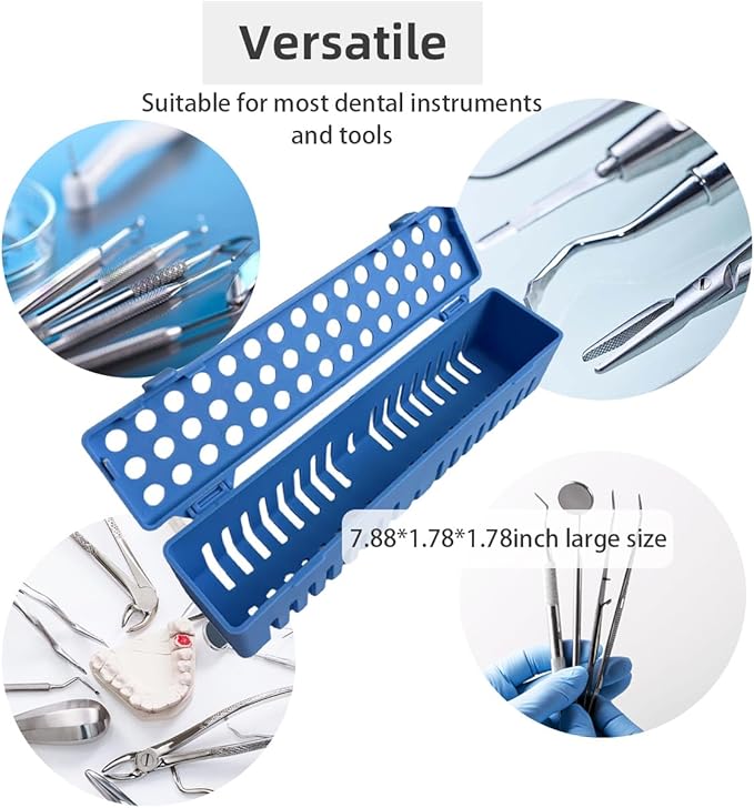 Dental Autoclave Sterilization Cassettes Rack Box Dental Instrument Cassette (4pcs)