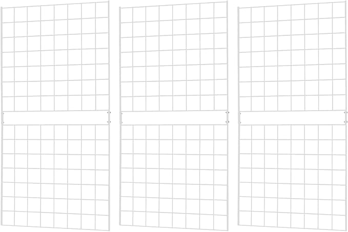 7RiversART Grid Wall Commercial Grade Gridwall Panels – Heavy Duty Grid Panel (Pack of 3)