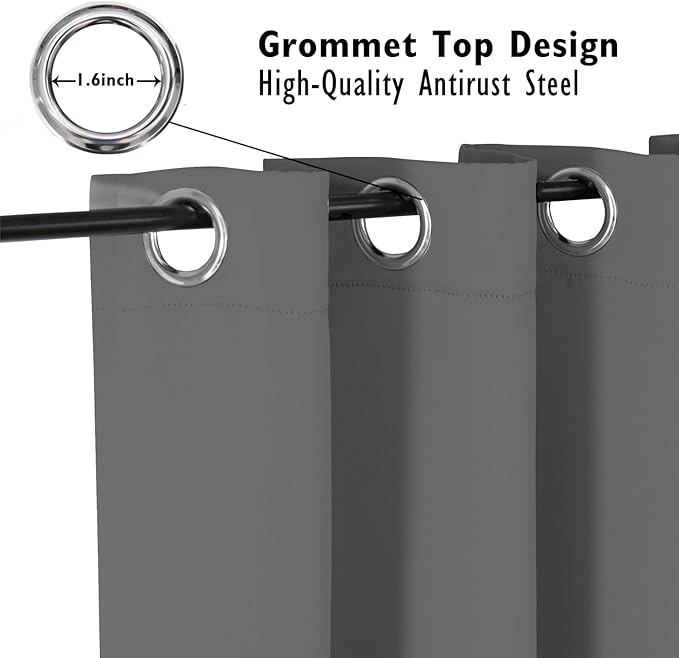 ChrisDowa Blackout Curtains 84 inches Long