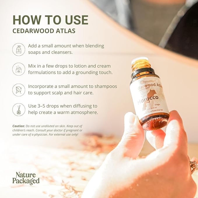 Pure Cedarwood Essential Oil