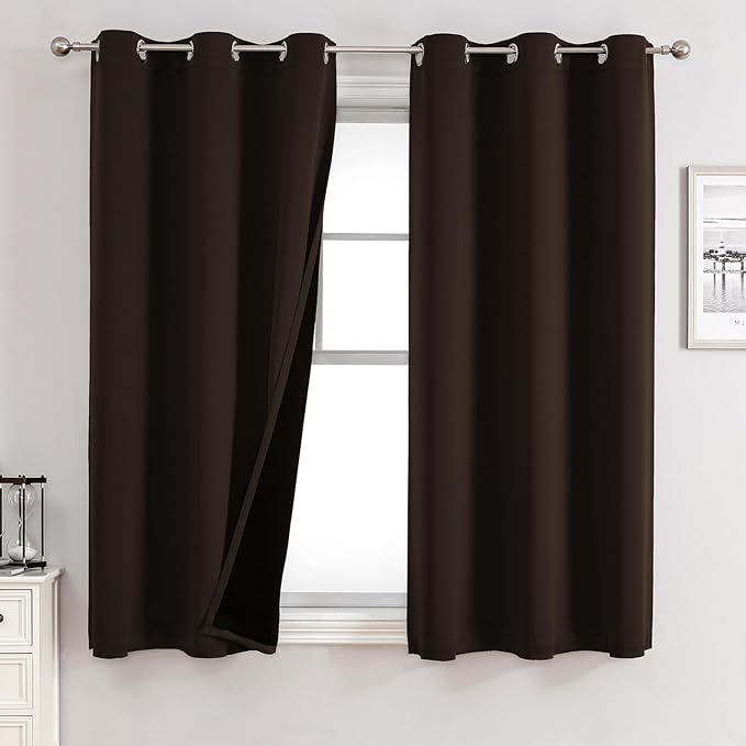 ChrisDowa 100% Blackout Curtains