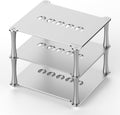 BK1 Desktop HiFi Stand: Aluminum Audio Rack A1 D1 Q1 Amplifier DAC Preamp with Passive Cooling Modular Stack Design for Home Desk Setup