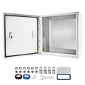 Outdoor Electrical Box 20 x 20 x 6''D NEMA 4X Enclosure Steel Box, Waterproof &