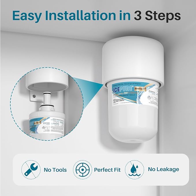 ICEPURE Alkaline DA29-00003G Refrigerator Water Filter Replacement (3Pack)