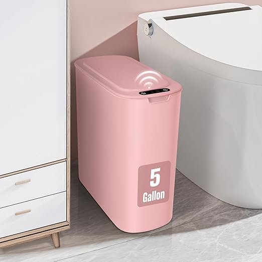 Cesun Motion Sensor Trash Can, 5 Gallon Automatic Bathroom Garbage Can