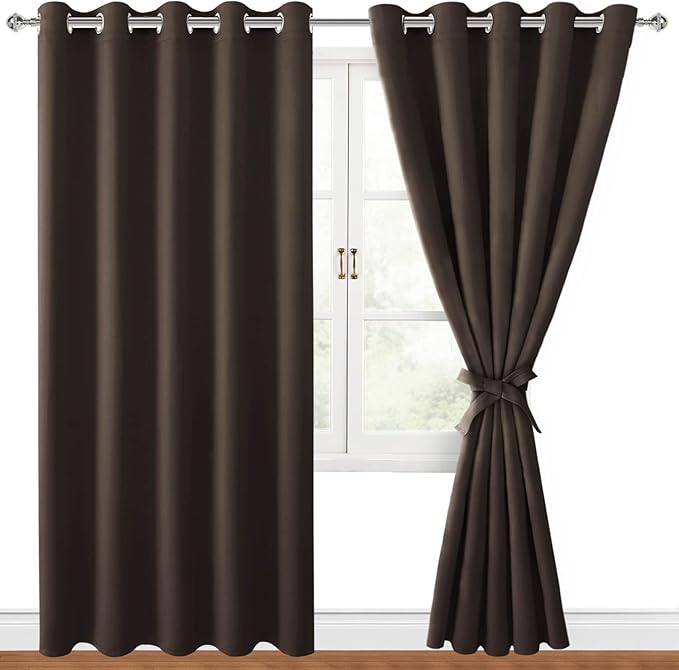 Hiasan Blackout Curtains for Bedroom, 60 x 84 Inches Long