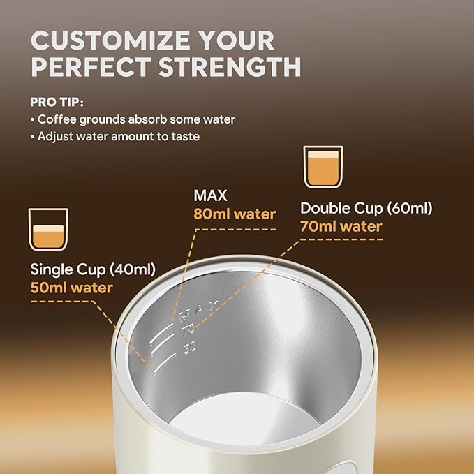 Portable Electric Espresso Machine, Travel Coffee Maker