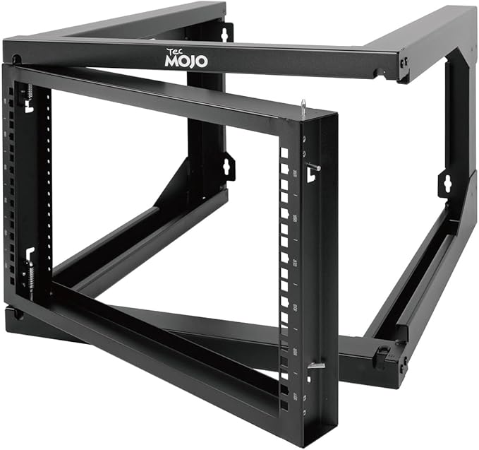 Tecmojo 6U Wall Mount Server Rack Swing Gate, 19in Computer/AV/Data/IT/Media