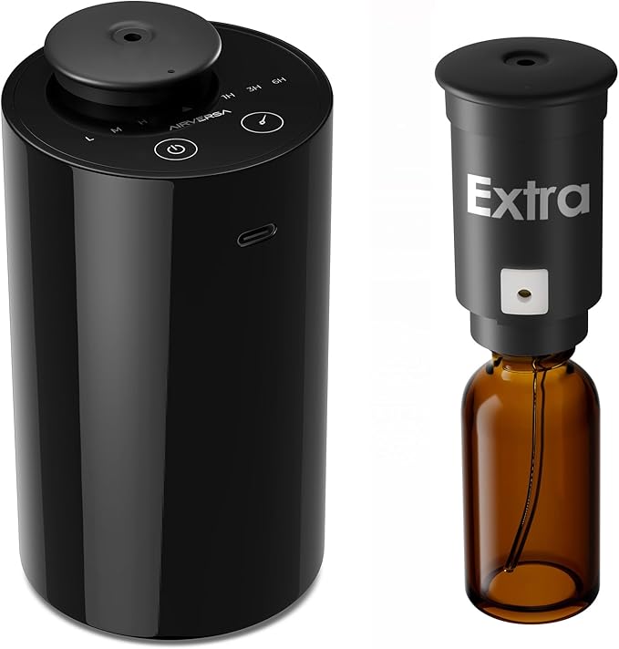Airversa Waterless Diffuser for Essential Oil, Car Diffsuer, Battery Operated