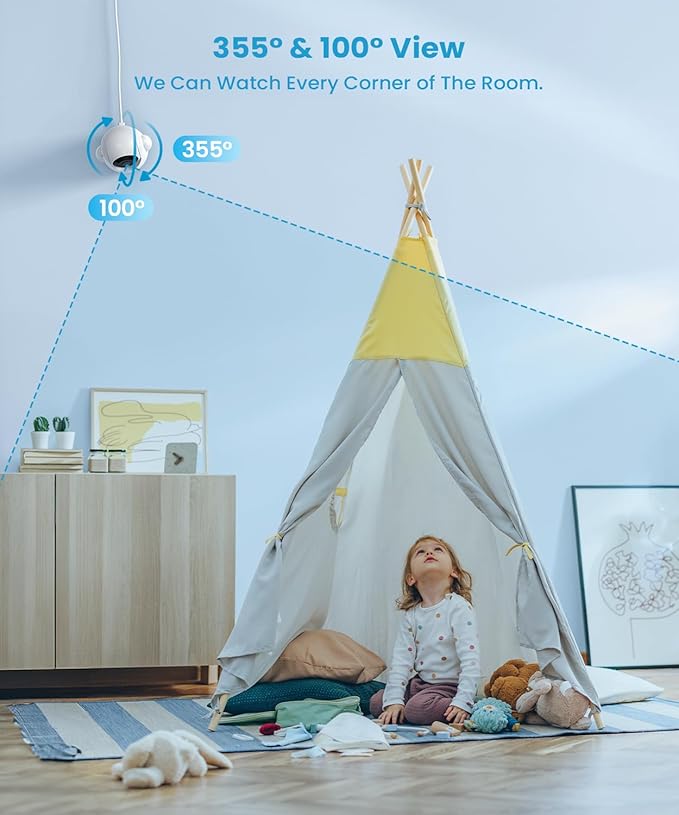 ieGeek 5.5" Baby Monitor, Audio Monitor