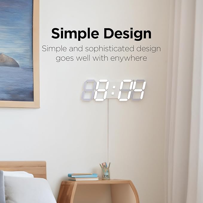 mooas 3D LED Clock