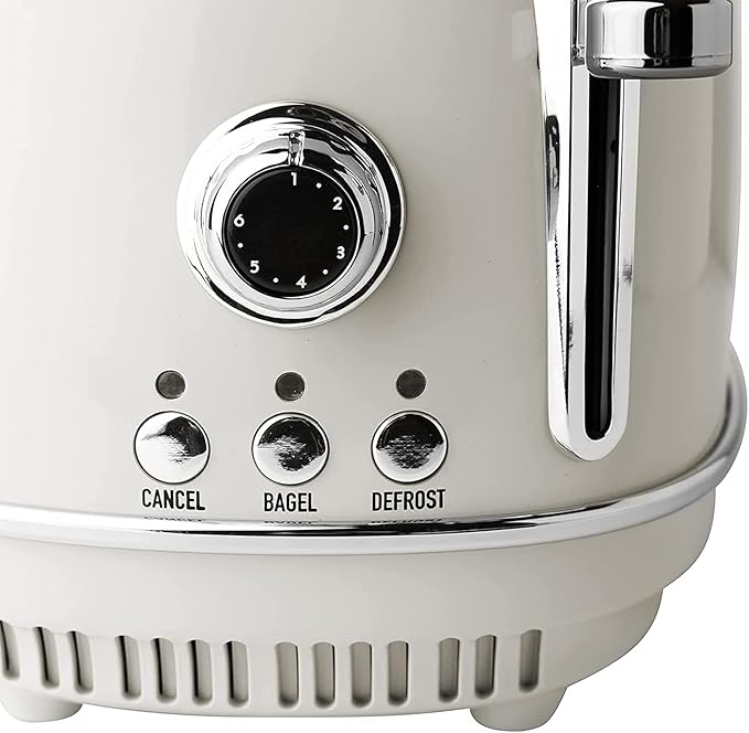 Haden Heritage 2-Slice Wide-Slot Toaster, Stainless-Steel Bread Toaster