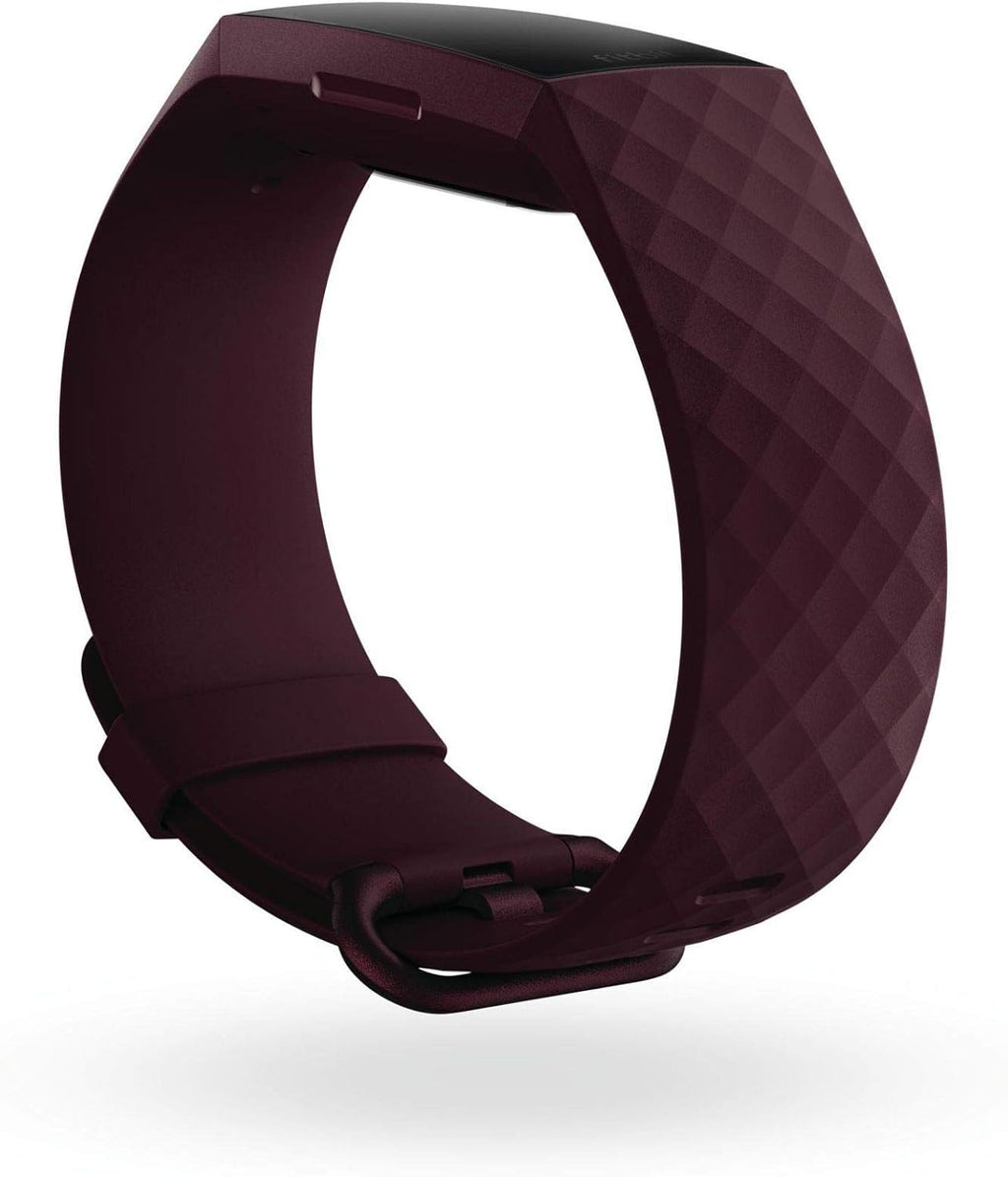 Fitbit Charge 4 Fitness and Activity Tracker with Built-in GPS, Heart Rate, Sleep & Swim Tracking, Rosewood/Rosewood, One Size (S &L Bands Included)