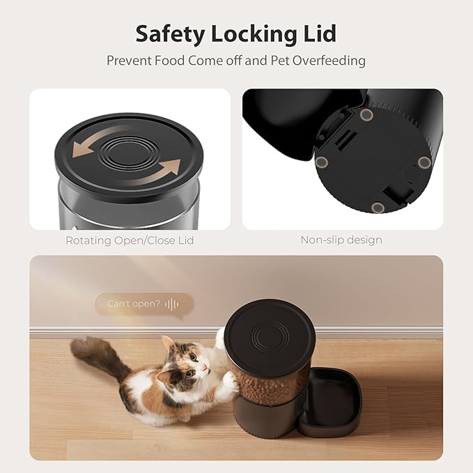 IMIPAW Automatic Cat Feeder, 5G WiFi Cat Food Dispenser