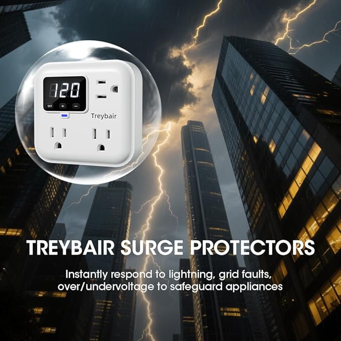 Surge Protector 3-Outlet Power Strip