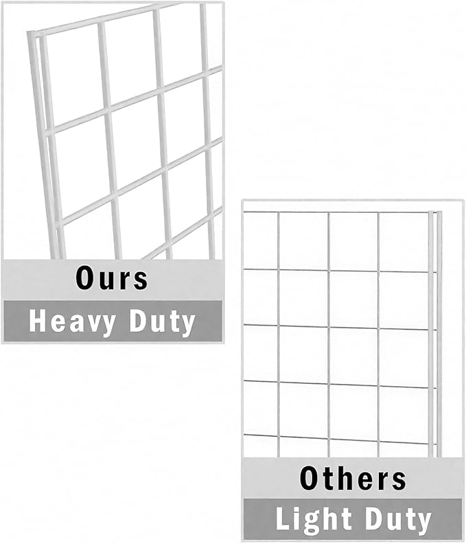 7RiversART Grid Wall Commercial Grade Gridwall Panels – Heavy Duty Grid Panel (Pack of 3)