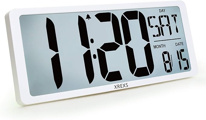 XREXS Large Digital Wall Clock
