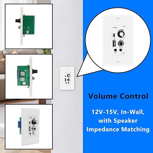 PNWCZ in Wall Audio Control Amplifier Receiver Compatible