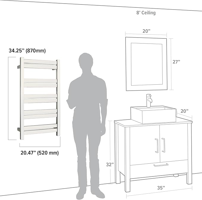 WarmlyYours Heated Towel Warmer