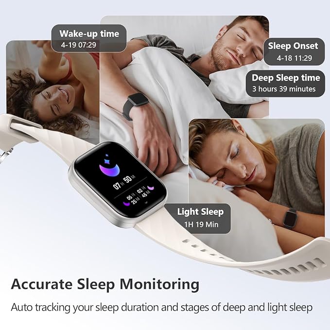 FITVII Health & Fitness Tracker, Smart Watch