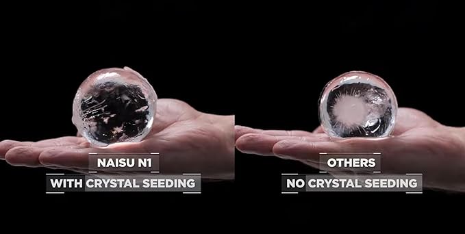 Large 2.56″ Clear Ice Ball Maker NAISU N1 Surgical grade 304 Stainless Steel