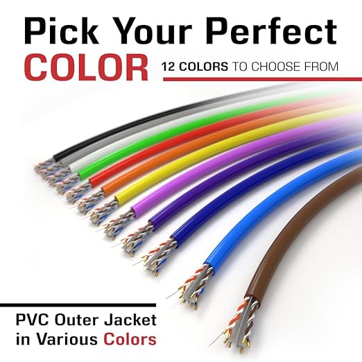 Dripstone CAT6 Ethernet Cable 1000ft Bulk Network LAN Wire 23AWG Solid UTP