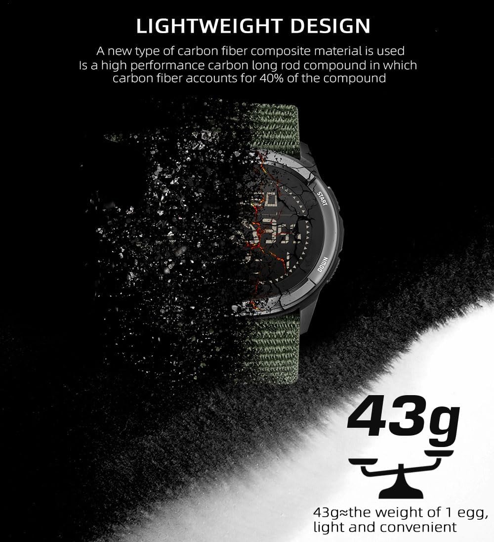 NORTH EDGE ALPS Outdoor Digital Compass Watch for Men