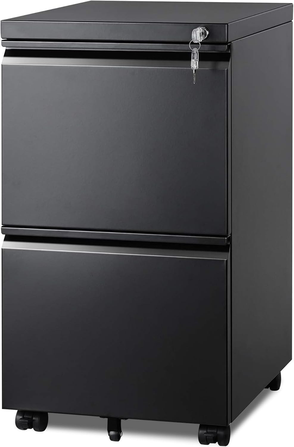 DEVAISE 2 Drawer Metal File Cabinet, Fully Assembled Filing Cabinet