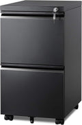 DEVAISE 2 Drawer Metal File Cabinet, Fully Assembled Filing Cabinet