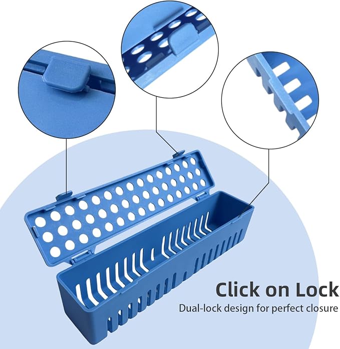 Dental Autoclave Sterilization Cassettes Rack Box Dental Instrument Cassette (4pcs)