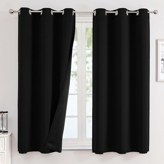 ChrisDowa 100% Blackout Curtains