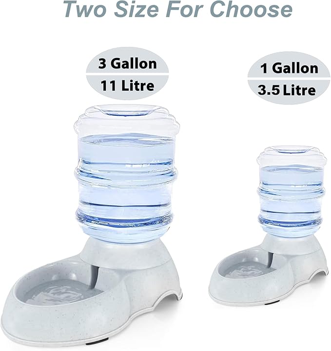 Pet Water Dispenser Station for Large Dogs and Cats, 3 Gallon/11L Gravity