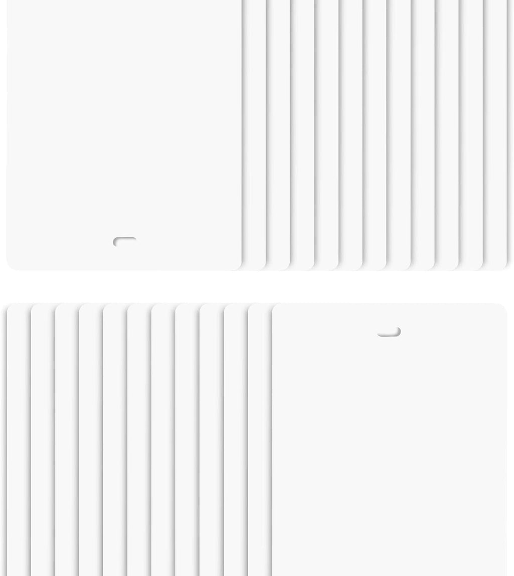 DALIX 82.5" White Vertical Blinds Replacement Slats Sliding Door Window (24 Pack)