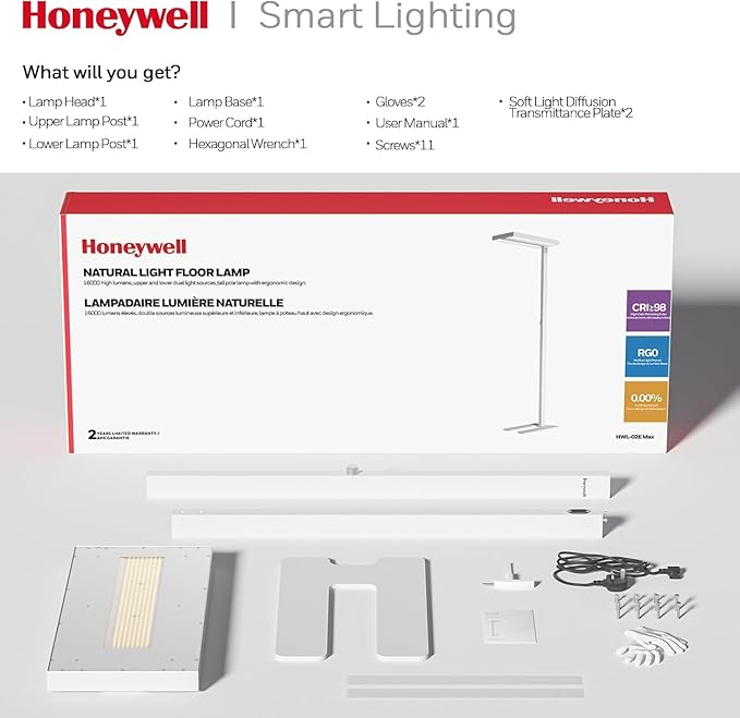 Honeywell 155W LED Floor Lamp