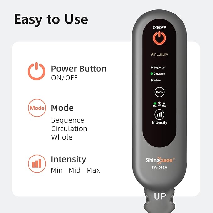 SHINE WELL Leg Compression Massager, Air Compression Massager
