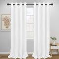 Easy-Going Blackout Curtains for Bedroom, Solid Thermal Insulated Grommet and