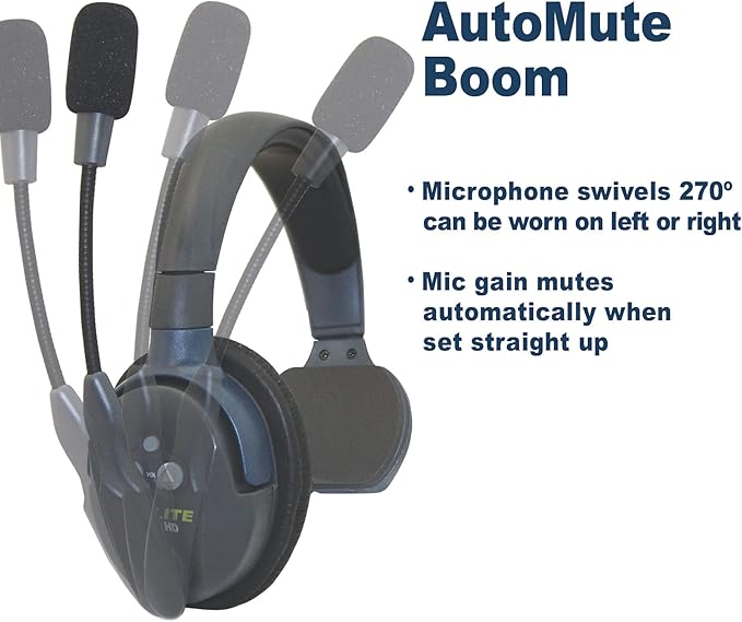 Eartec UL422 Ultralite-HD 4-Person Full Duplex Wireless Intercom Headset
