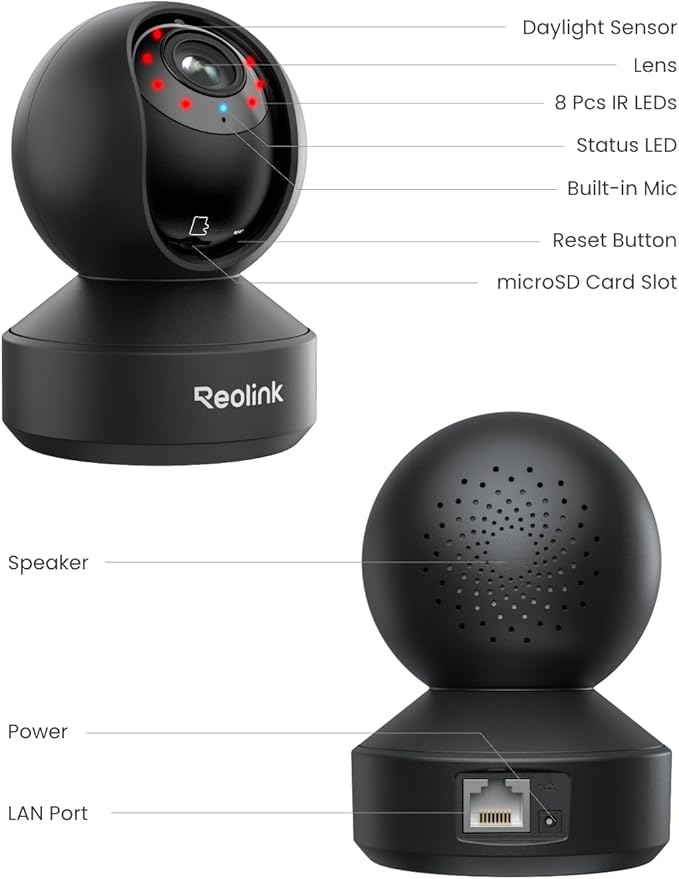 REOLINK Smart 4K UHD Pan & Tilt Dual-Band Wi-Fi 6 Indoor Security Camera