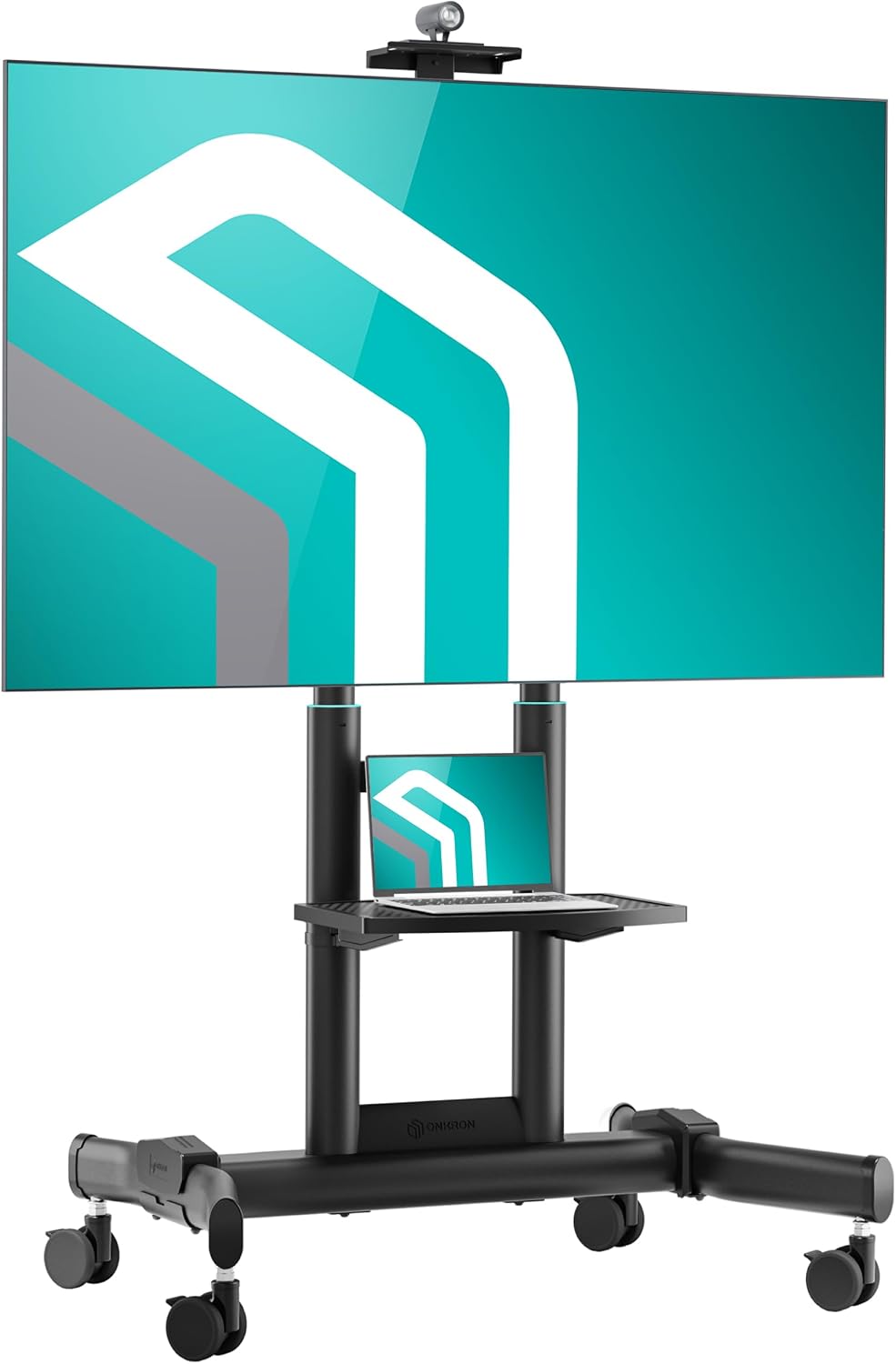 ONKRON Mobile TV Stand 50-90 Inch, up to 200 lbs, max VESA 800x600, Black
