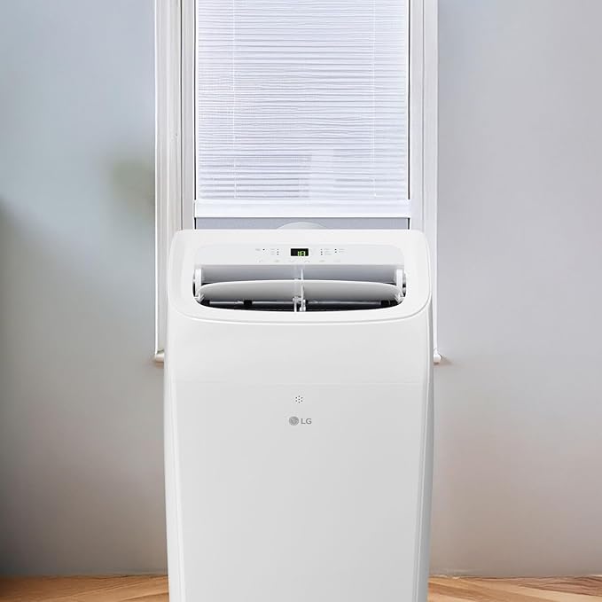 LG 8, 350 BTU / 12, 000 BTU Smart Portable Air Conditioner, Cools 350 Sq.Ft.