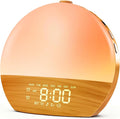 Sunrise Alarm Clock, Sound Machine, Wood Grain Dimmable Night Light