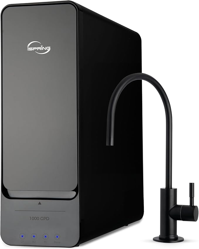 iSpring RO1000-ORB Tankless Reverse Osmosis Water Filtration System, 1000 GPD