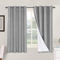 H.VERSAILTEX Linen Blackout Curtains 63 Inches Long 100% Blackout Thermal
