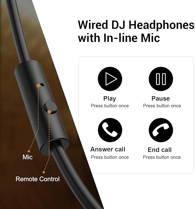 OneOdio Wired Over Ear Headphones Studio Monitor & Mixing DJ Stereo Headsets