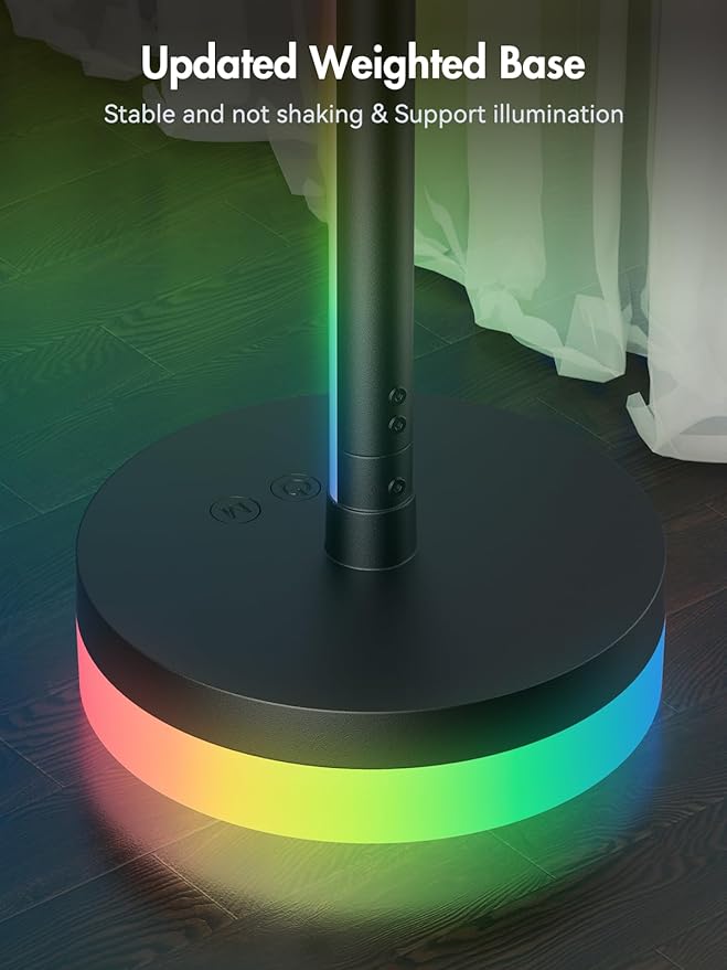 OIYN Corner Floor Lamp, RGBICW LED Corner Lamp
