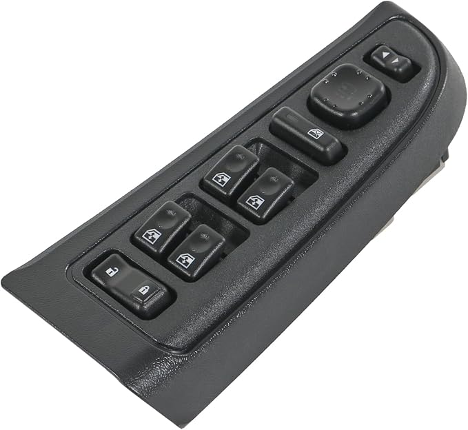 DICMIC Front Driver Side Master Power Window Switch and Door Lock & Black Bezel