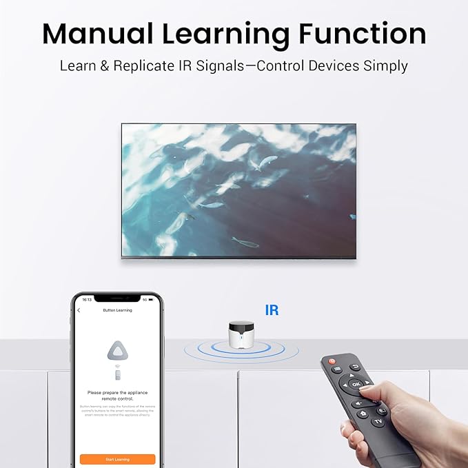 BroadLink RM5plus Smart Infrared Remote, All-in-One Universal Control Hub