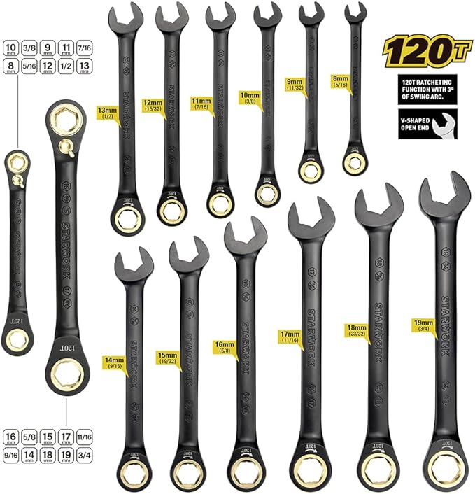 STARWORK TRUE MECHANIC 306-Piece Mechanics Tool Set and Socket Set,