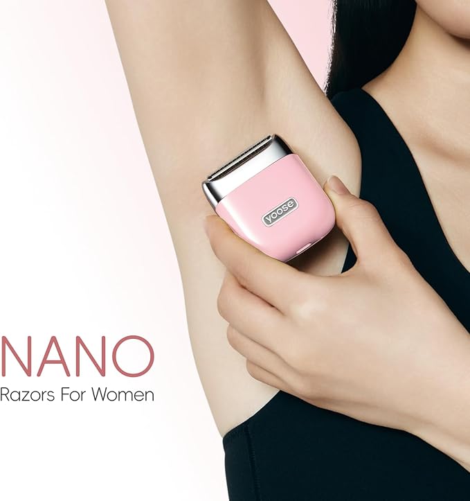 yoose Electric Razors for Women, IPX7 Alloy Body Bikini Trimmer for Women