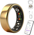 Smart Ring Health Tracker for Women Men, Fitness Ring Gen3 Gold,12